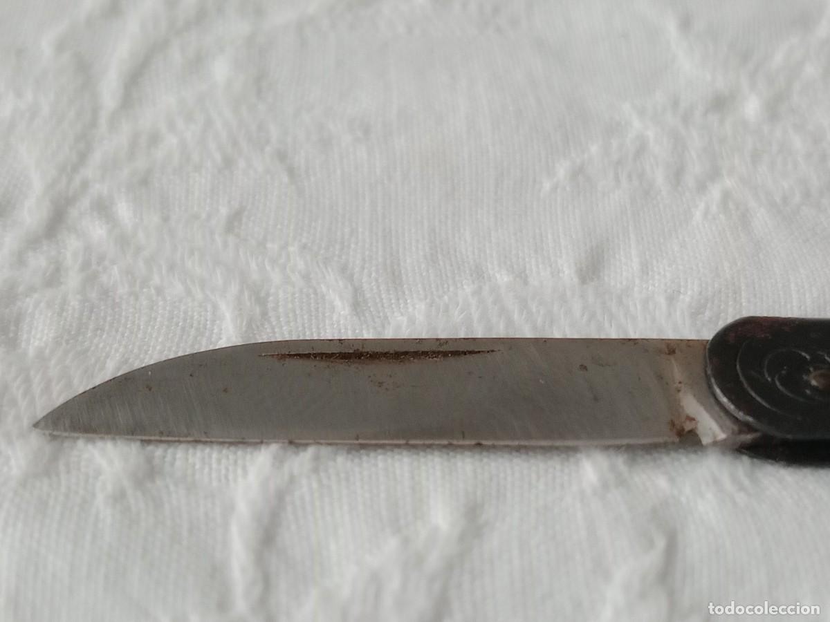 Escriban&iacute;a: antiguo cortaplumas con mango met&aacute;lico - Foto 8
