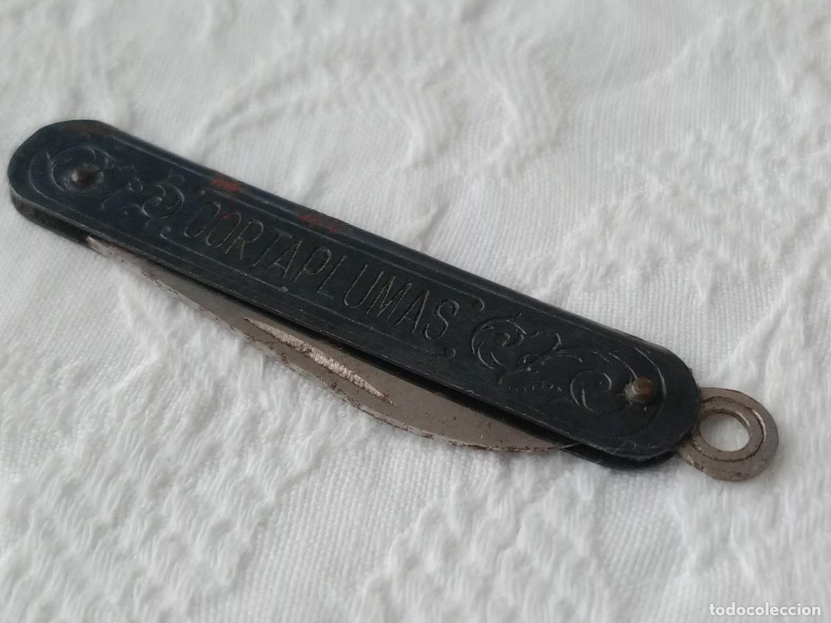 Escriban&iacute;a: antiguo cortaplumas con mango met&aacute;lico - Foto 11