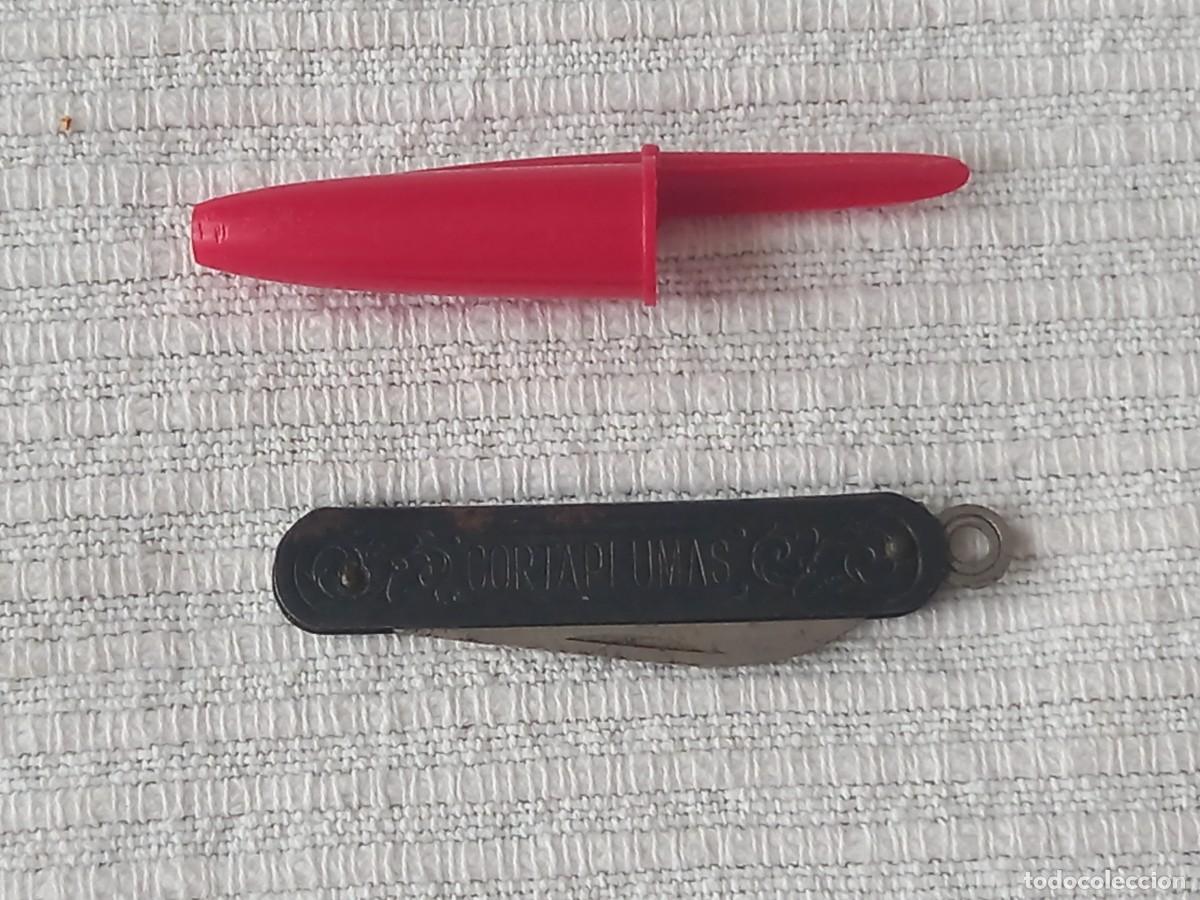 Escriban&iacute;a: antiguo cortaplumas con mango met&aacute;lico - Foto 12