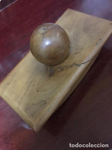 Escriban&iacute;a: Tintero doble cristal y Secante de madera. - Foto 7