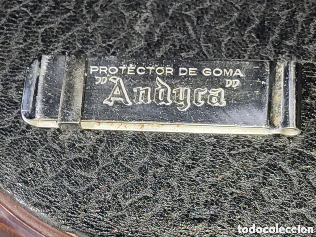 Escriban&iacute;a: Antiguo protector de goma de borrar de acero Andyca. - Foto 2