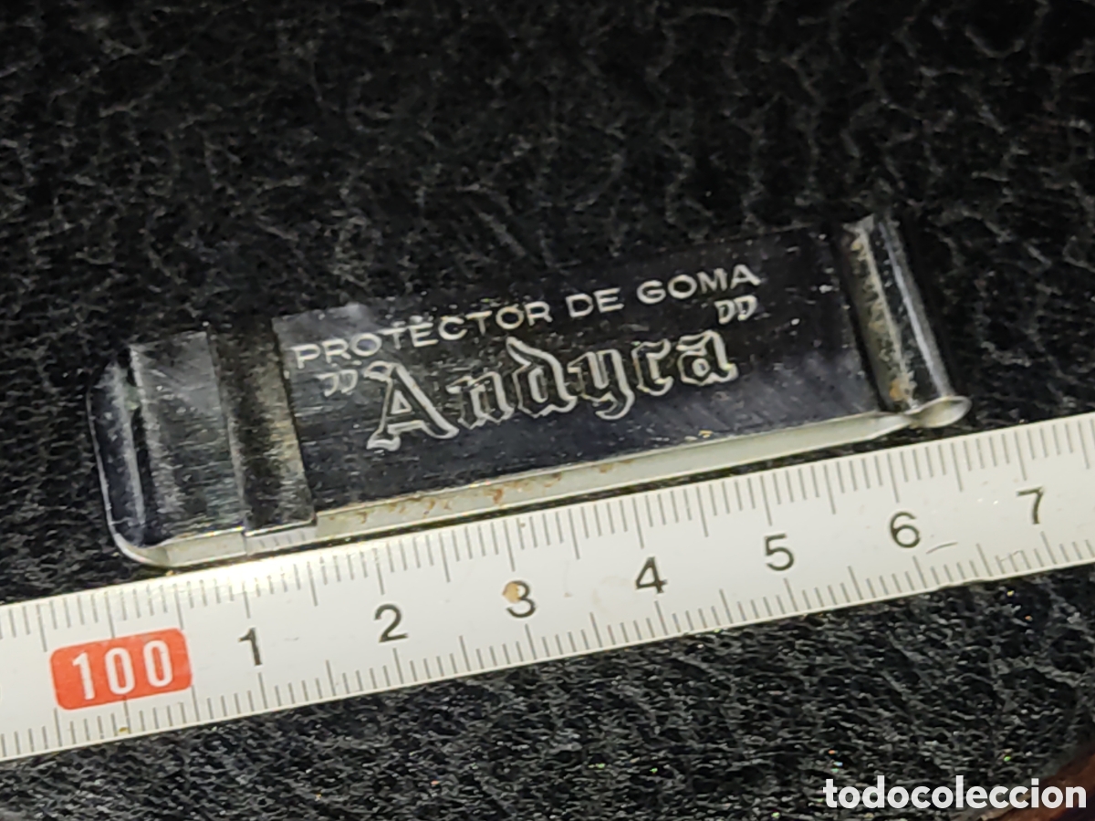 Escriban&iacute;a: Antiguo protector de goma de borrar de acero Andyca. - Foto 4