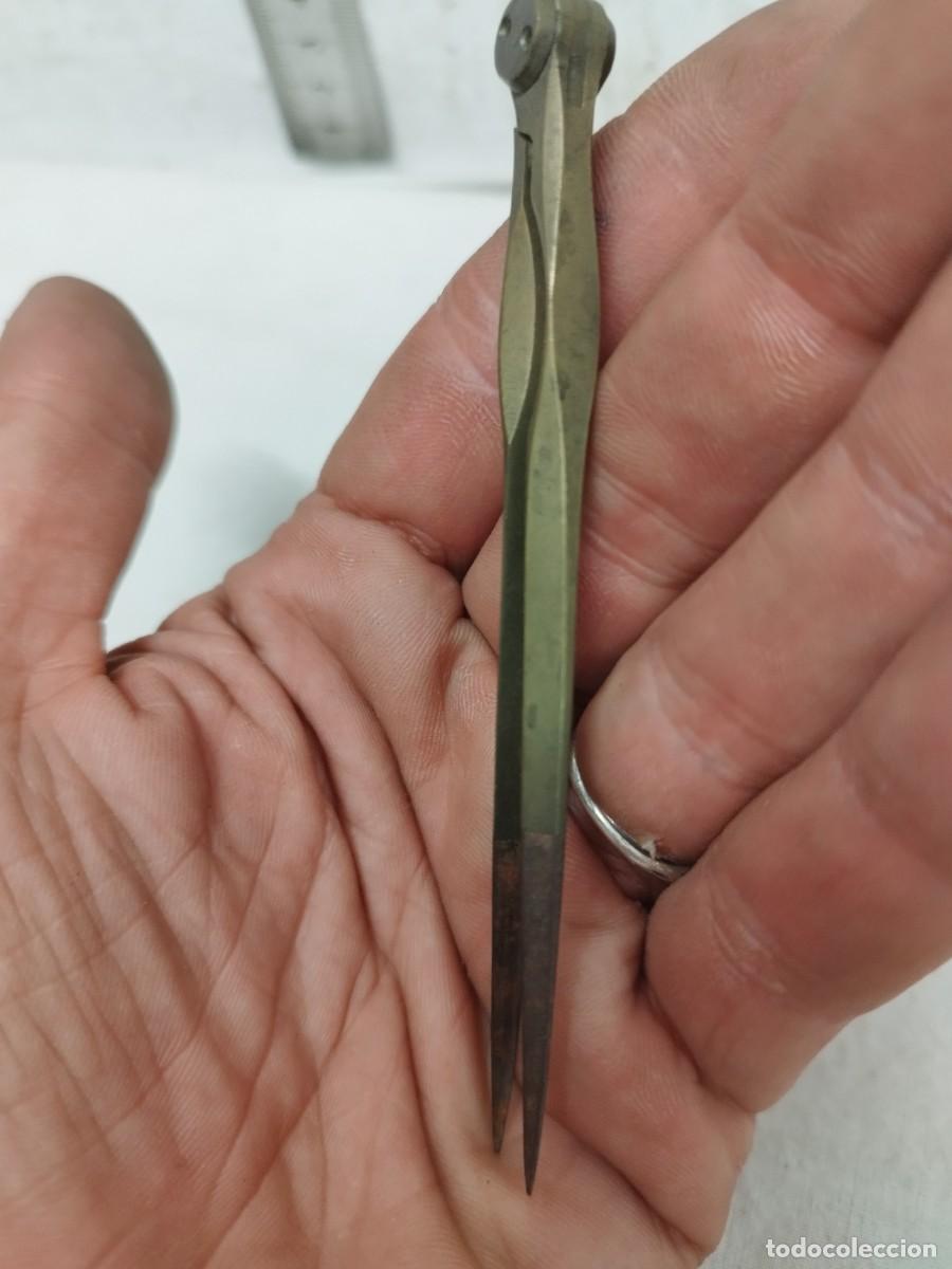 Escriban&iacute;a: Antiguo tiral&iacute;neas de lat&oacute;n o bronce. - Foto 5