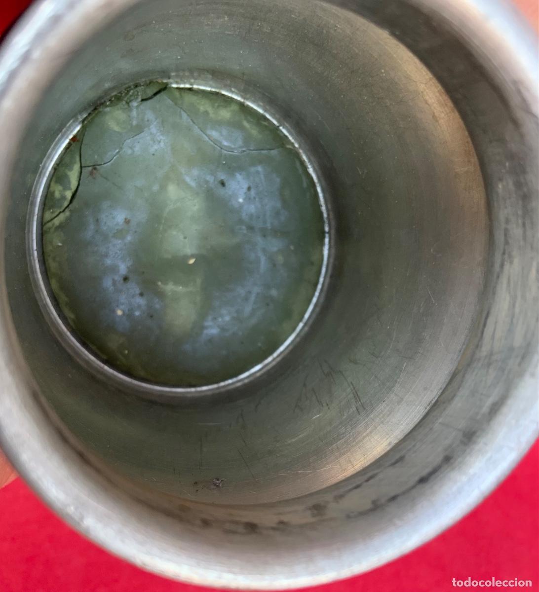 Escriban&iacute;a: Tintero o portaplumas de esta&ntilde;o. Raro objeto. - Foto 8