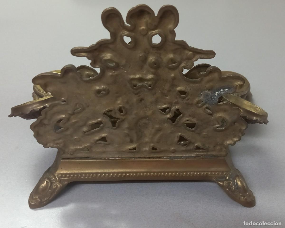 Escriban&iacute;a: Escriban&iacute;a en bronce de sobremesa, estilo imperio - Foto 5
