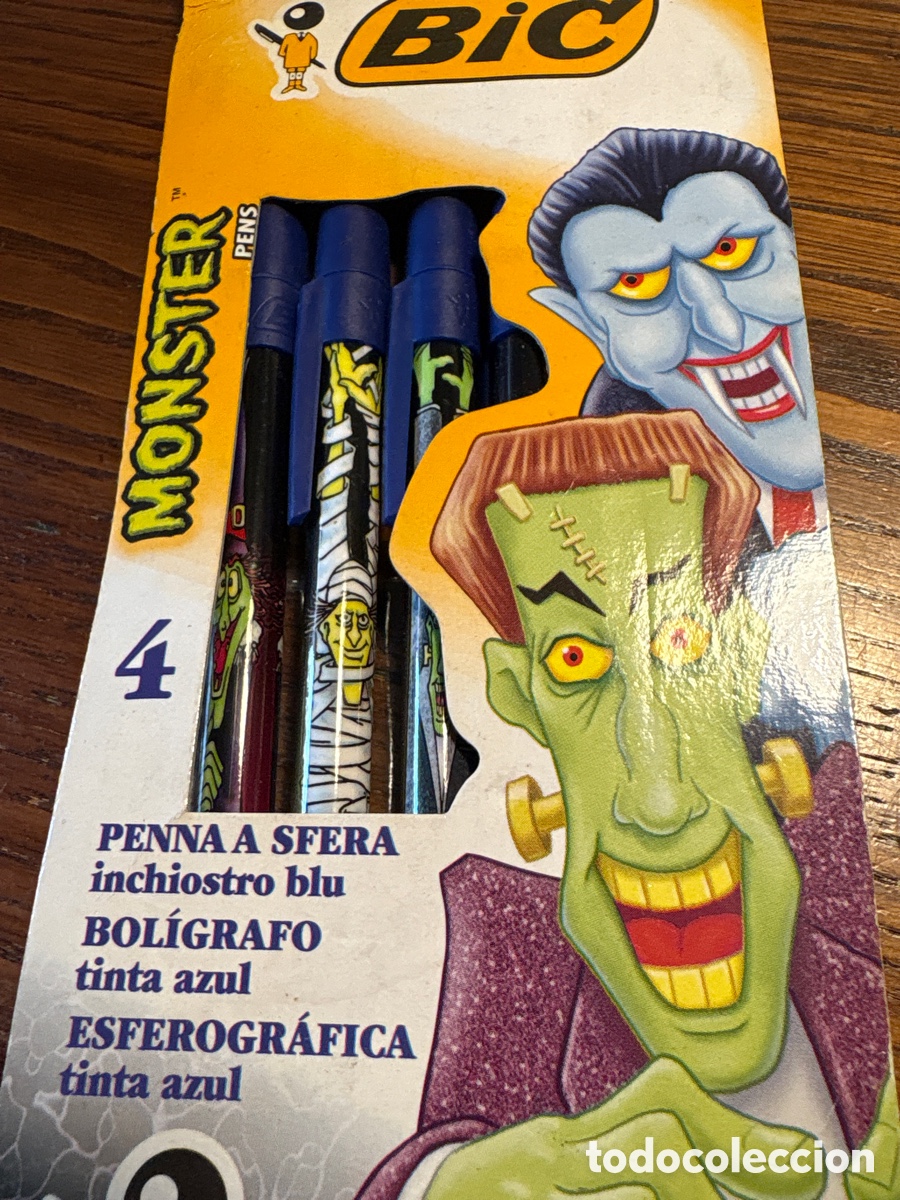 Escriban&iacute;a: BL&Iacute;STER DE BOL&Iacute;GRAFOS BIC MONSTRUOS - Foto 2