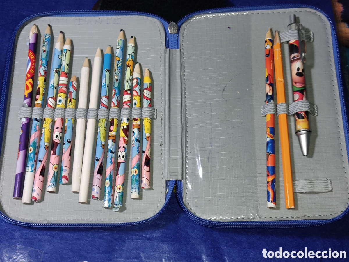 Escriban&iacute;a: Estuche escolar 2 pisos de Bob Esponja. - Foto 3