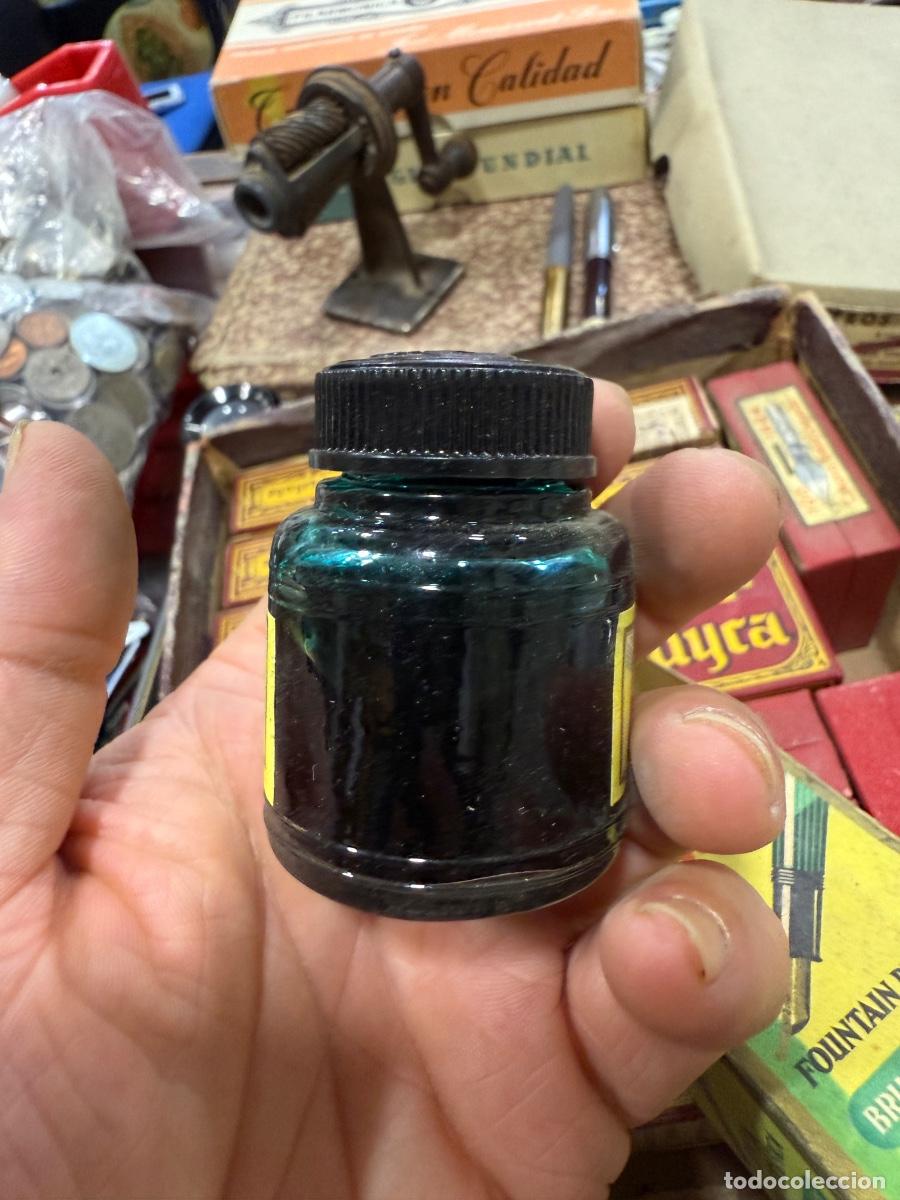 Escriban&iacute;a: Bote de tinta pel&iacute;kan antiguo, verde - Foto 5
