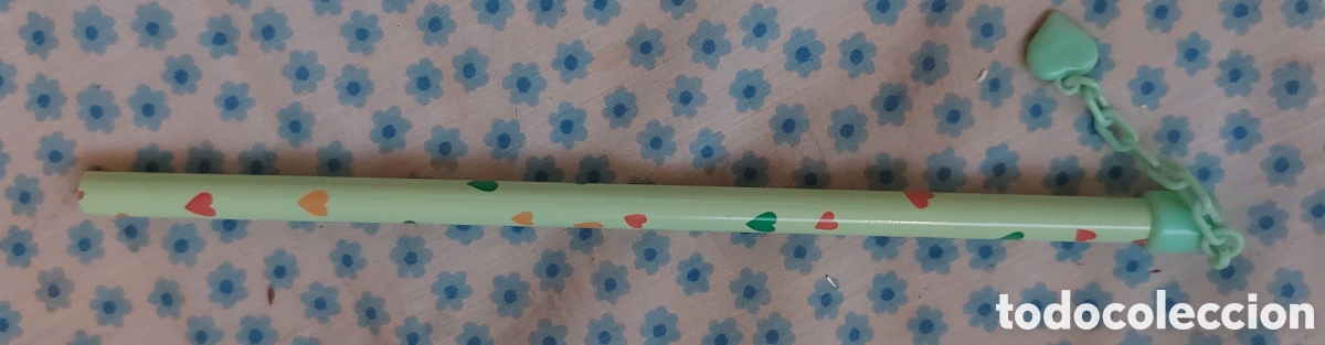 Escriban&iacute;a: Lapicero con corazoncito a&ntilde;os 80. Lapiz - Foto 2