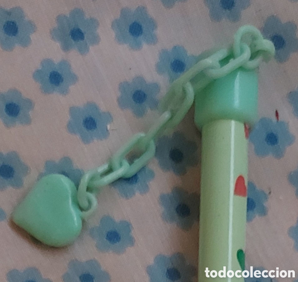 Escriban&iacute;a: Lapicero con corazoncito a&ntilde;os 80. Lapiz - Foto 1