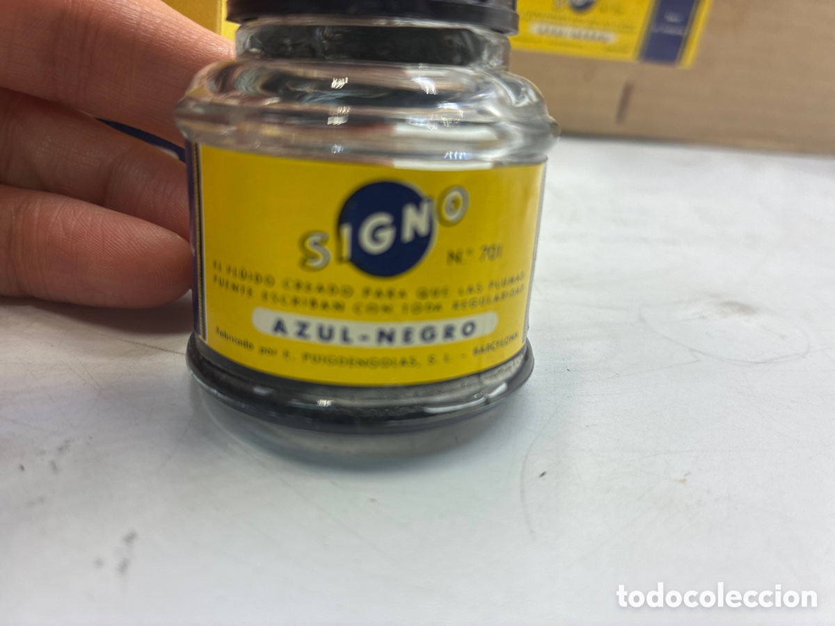 Escriban&iacute;a: Caja con 24 tinteros Signo Azul Negro. - Foto 5