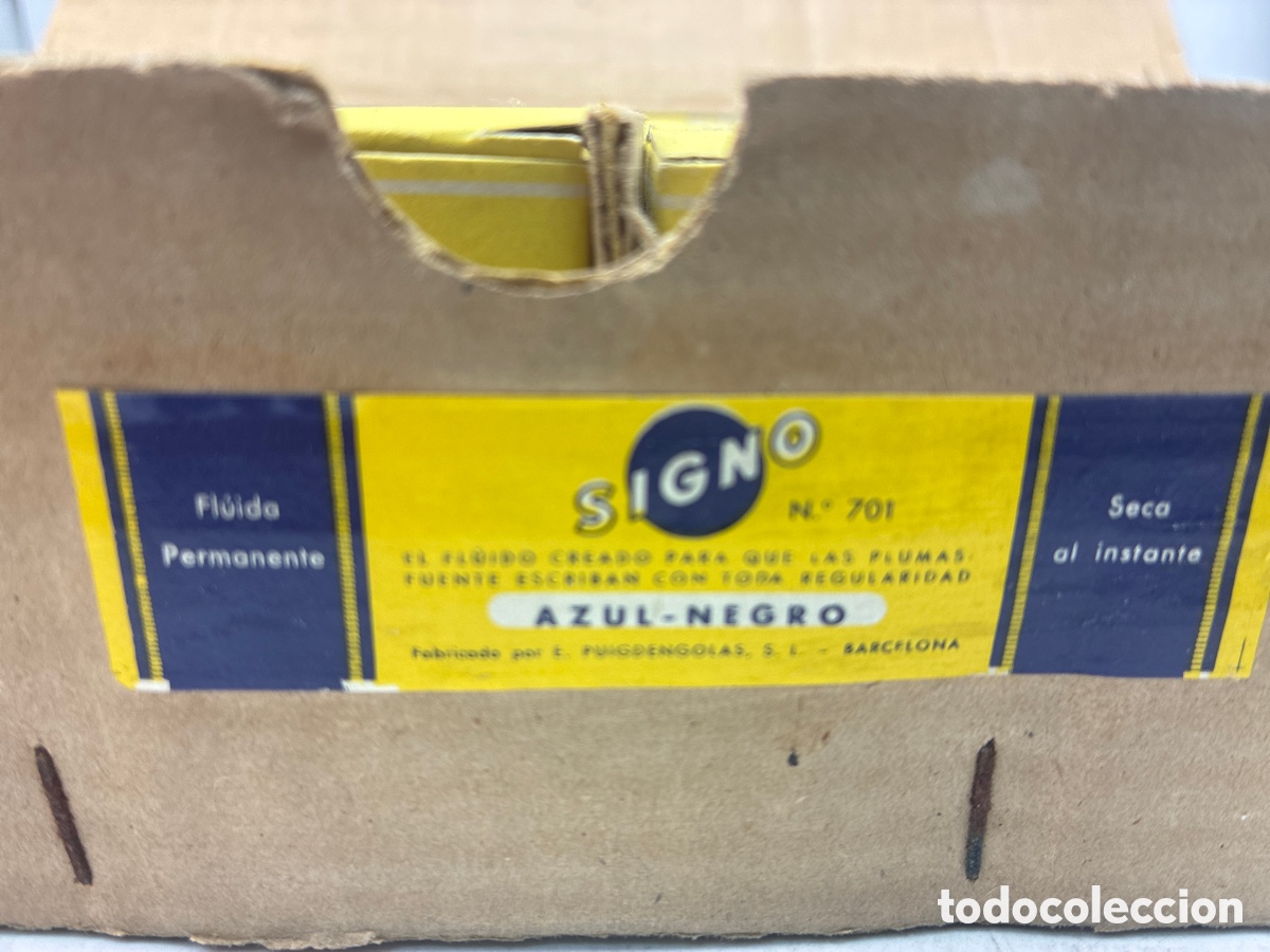 Escriban&iacute;a: Caja con 24 tinteros Signo Azul Negro. - Foto 7