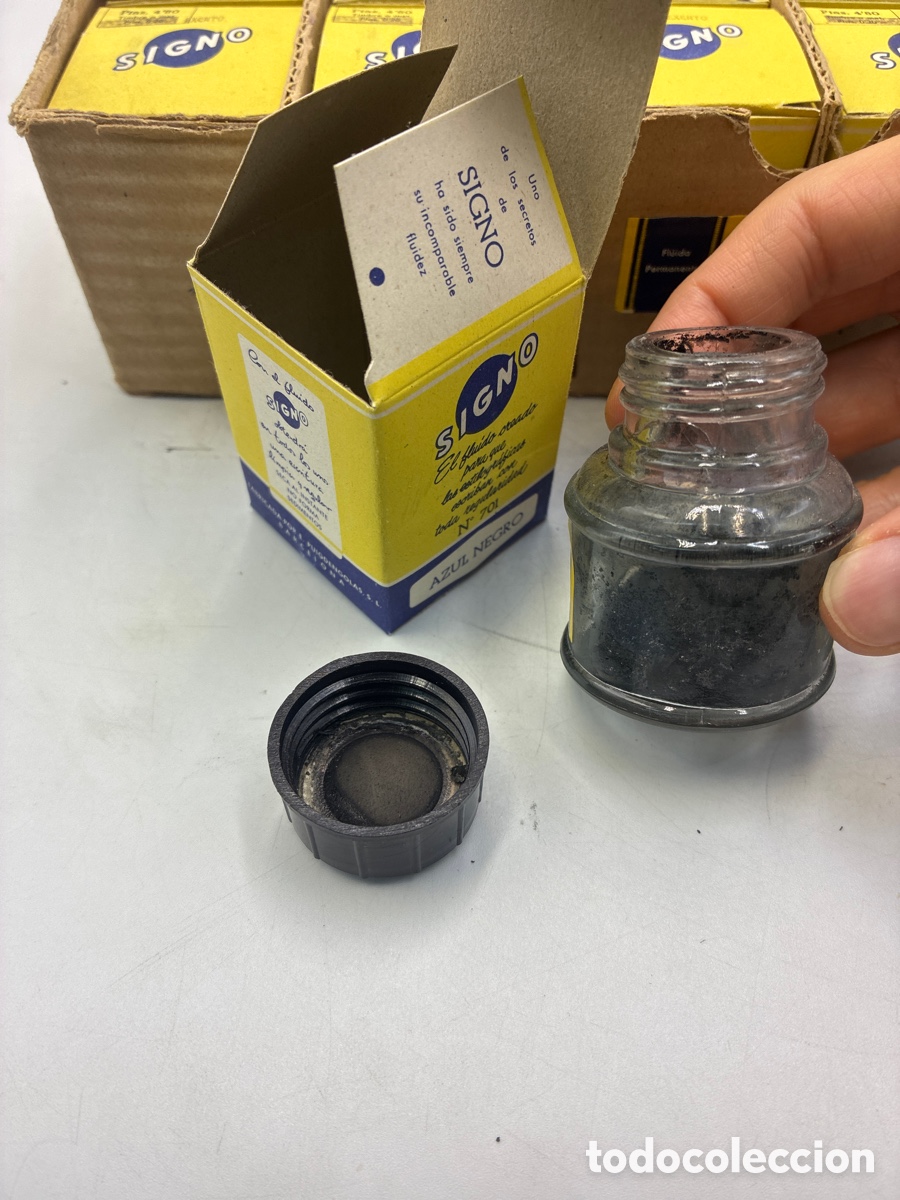 Escriban&iacute;a: Caja con 24 tinteros Signo Azul Negro. - Foto 9