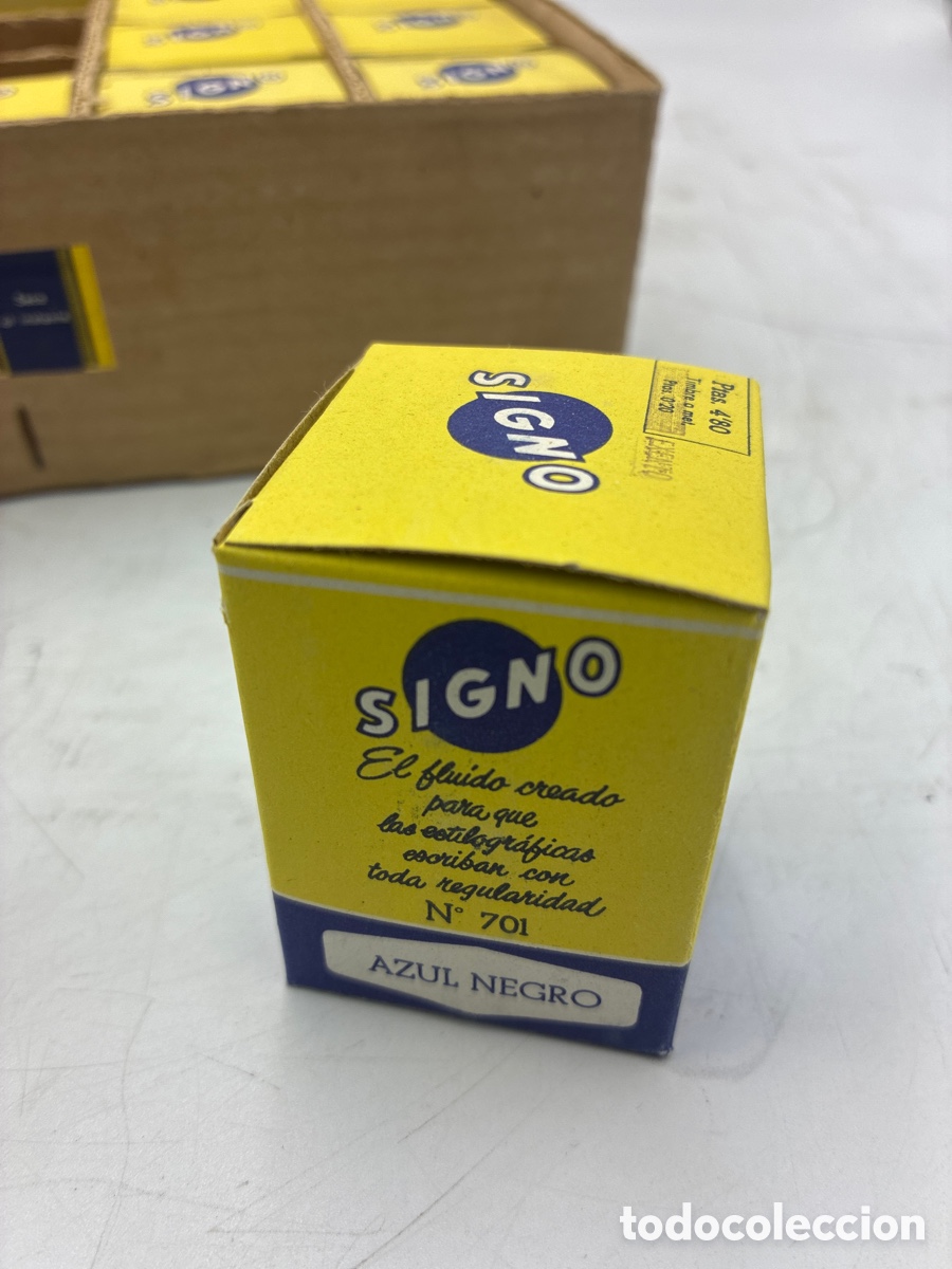 Escriban&iacute;a: Caja con 24 tinteros Signo Azul Negro. - Foto 10
