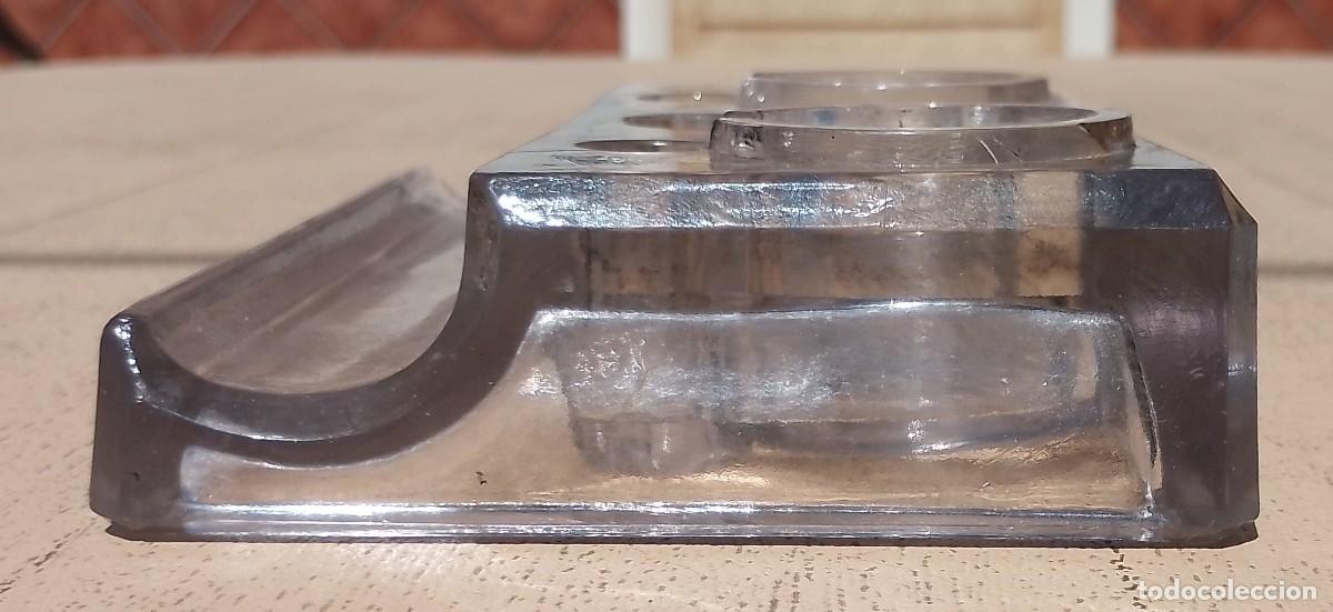 Escriban&iacute;a: Escribania de Cristal con dos Tinteros - Foto 7