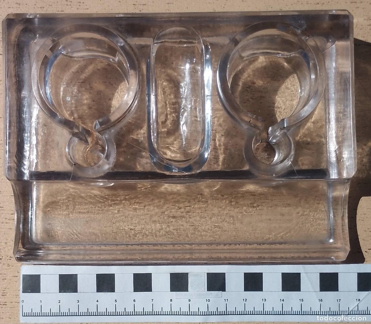 Escriban&iacute;a: Escribania de Cristal con dos Tinteros - Foto 19