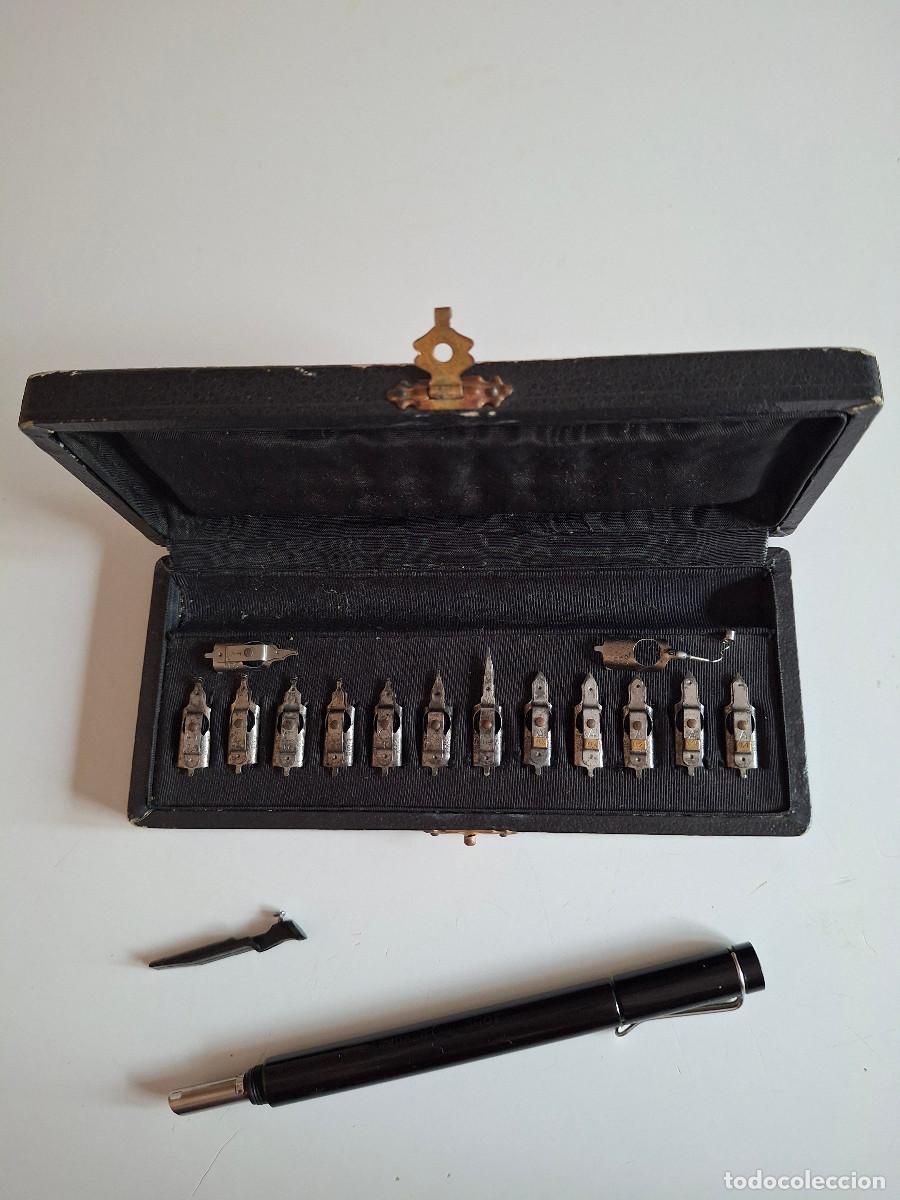 Escriban&iacute;a: Estuche plumillas antiguo - Foto 2