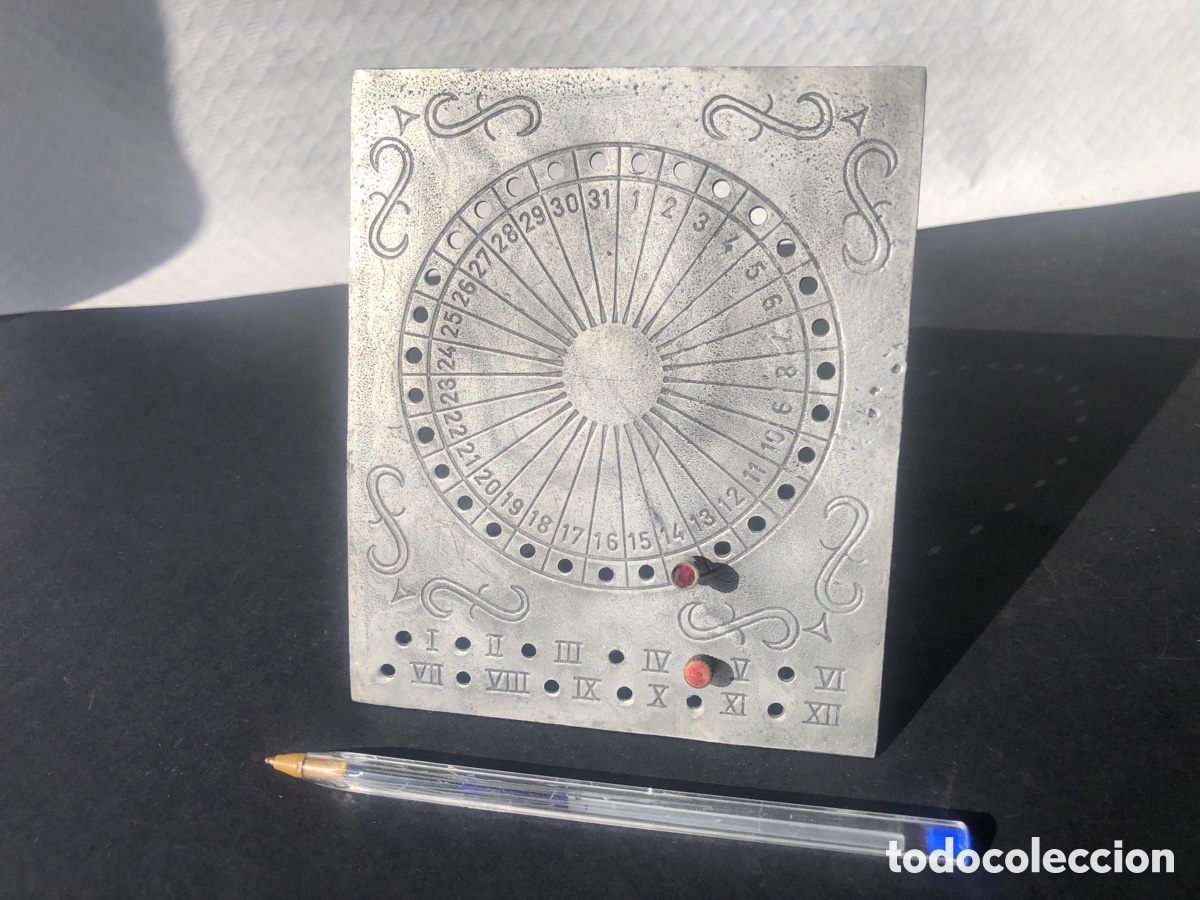 Escriban&iacute;a: Antiguo calendario perpetuo de esta&ntilde;o - Foto 2
