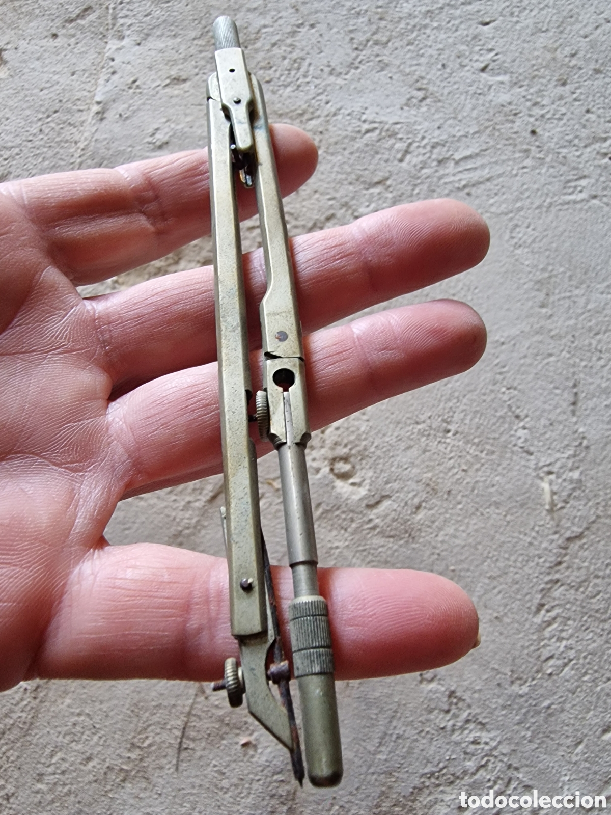 Escriban&iacute;a: Viejo comp&aacute;s de metal marca soellner,vintage - Foto 3