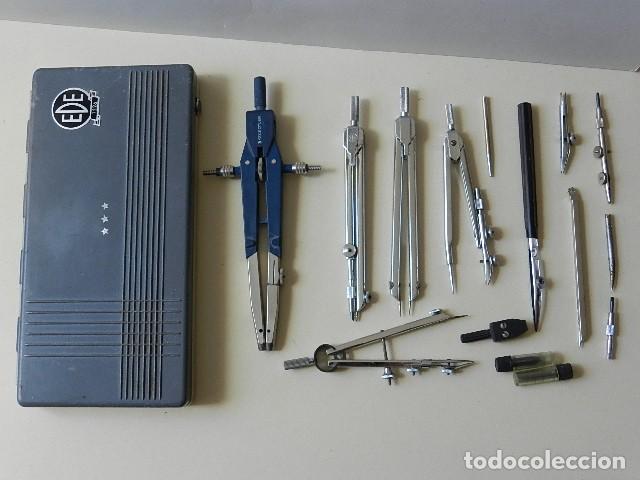 Escriban&iacute;a: Lote desguace compases estuche y complementos compas staedtler EDE 1526 - Foto 1