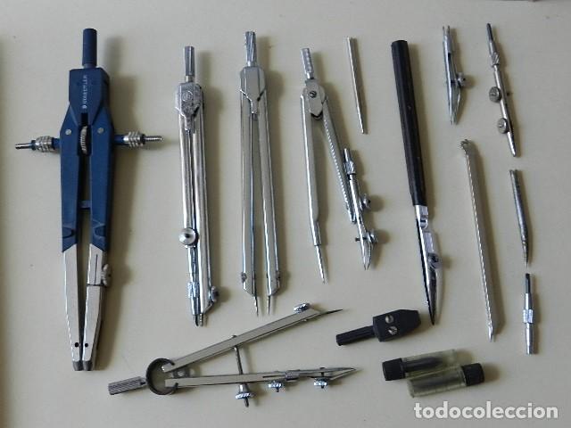 Escriban&iacute;a: Lote desguace compases estuche y complementos compas staedtler EDE 1526 - Foto 5