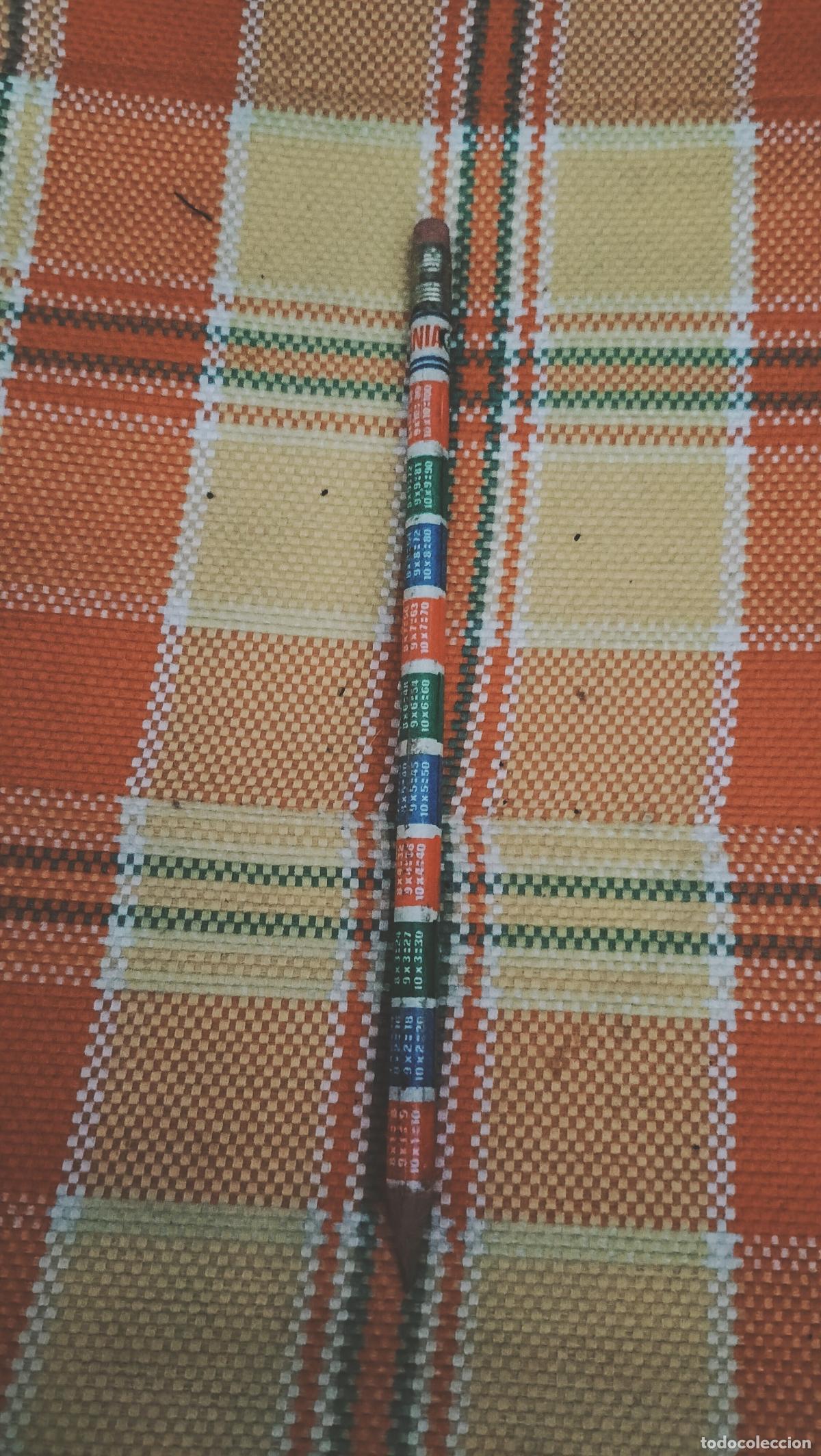 Escriban&iacute;a: ANTIGUO LAPICERO TABLA DE MULTILICAR CON GOMA - Foto 3