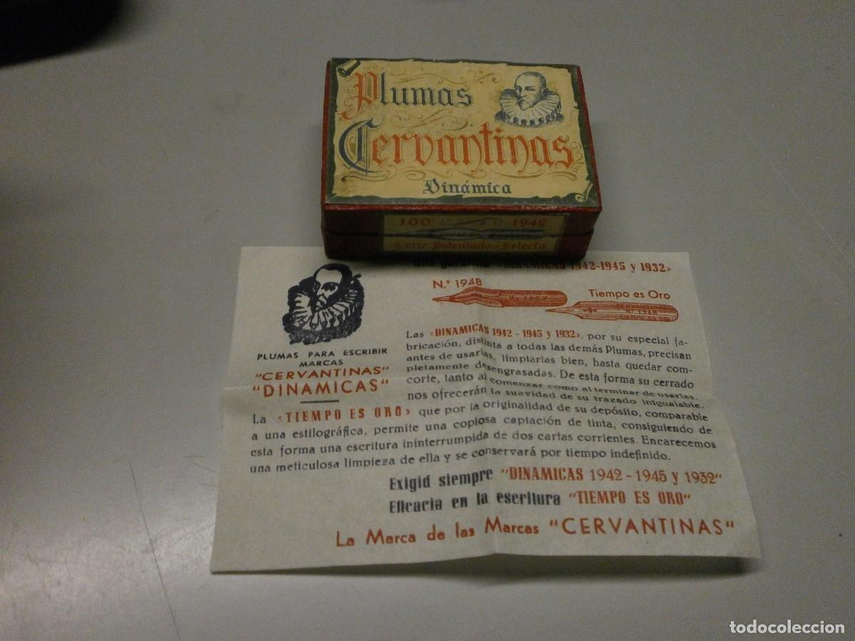 Escriban&iacute;a: caja llena plumas cervantinas dinamica - Foto 1