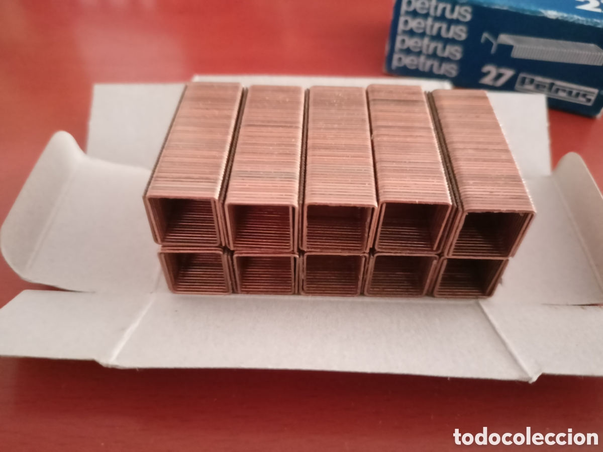 Escriban&iacute;a: Caja 1000 grapas 27 Petrus. Nuevo - Foto 3