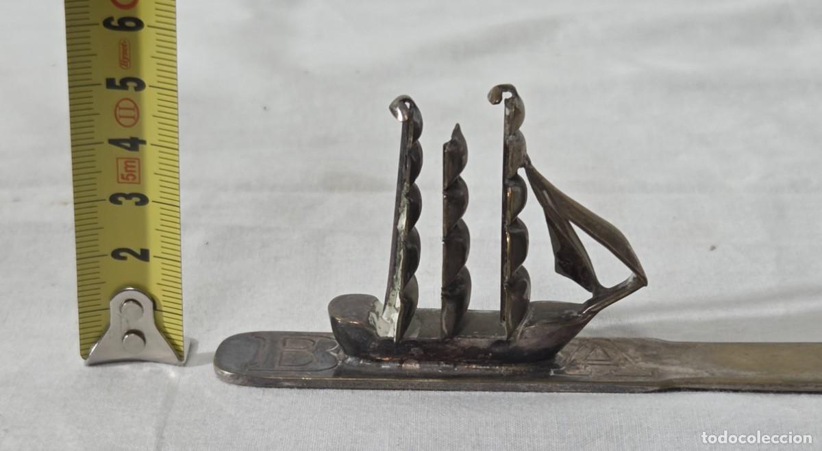 Escriban&iacute;a: Abrecartas BBVA en metal dorado - Foto 10
