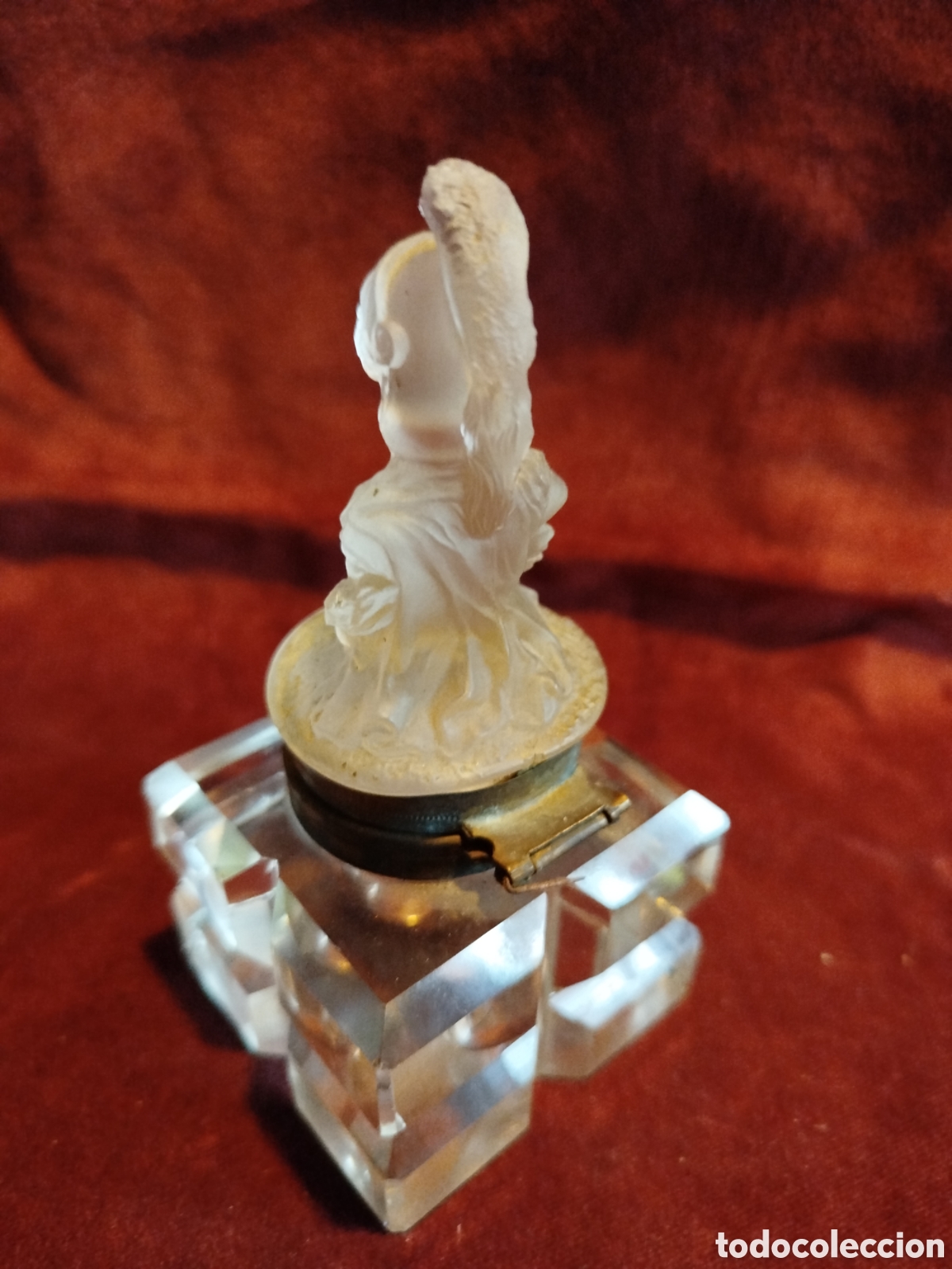 Escriban&iacute;a: Tintero de cristal figura de minerva - Foto 3