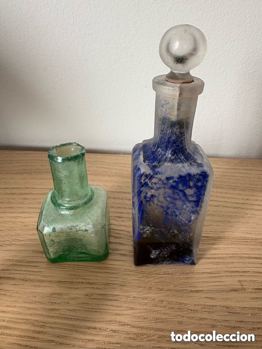 Escriban&iacute;a: Antiguos tinteros de cristal franceses (A21) - Foto 4