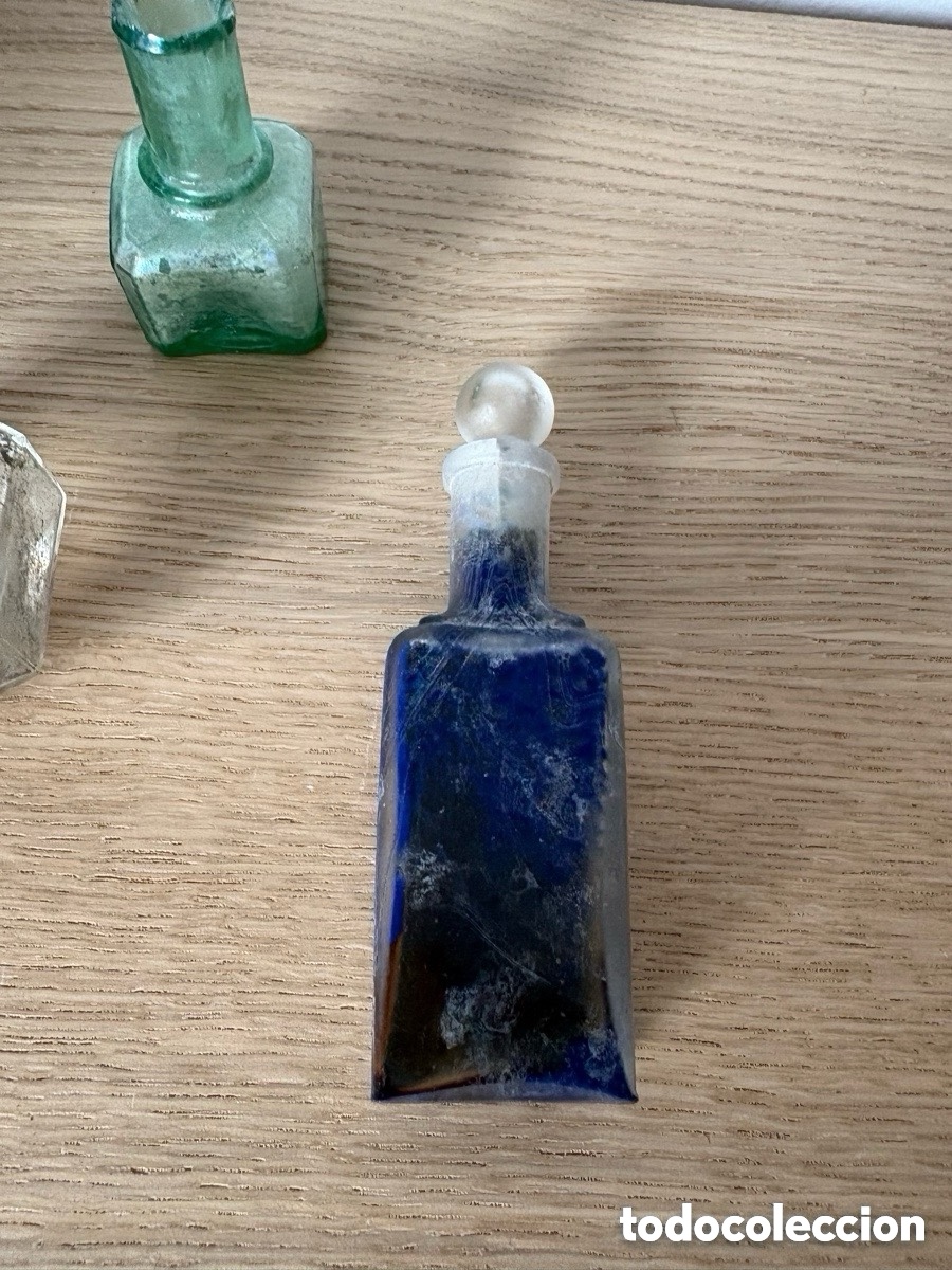 Escriban&iacute;a: Antiguos tinteros de cristal franceses (A21) - Foto 5