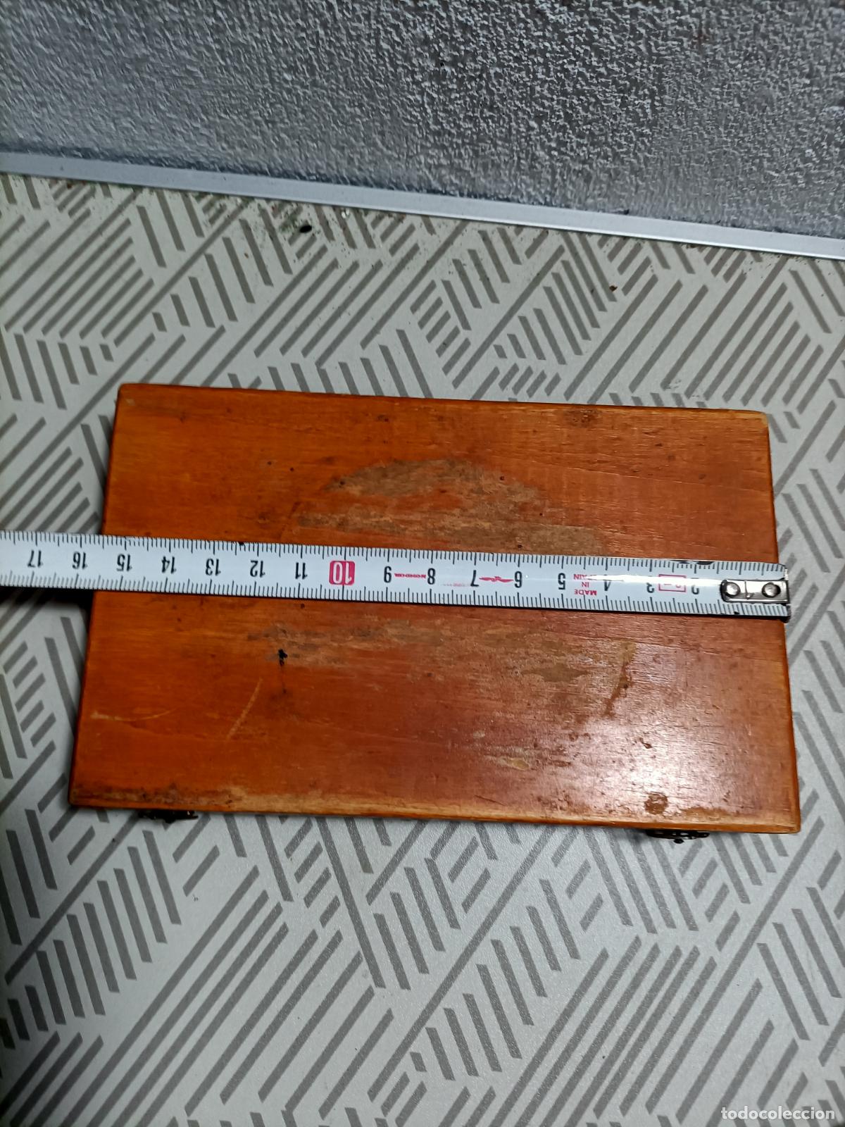 Escriban&iacute;a: Antiguo juego de comp&aacute;s de dibujo en laton - Foto 4