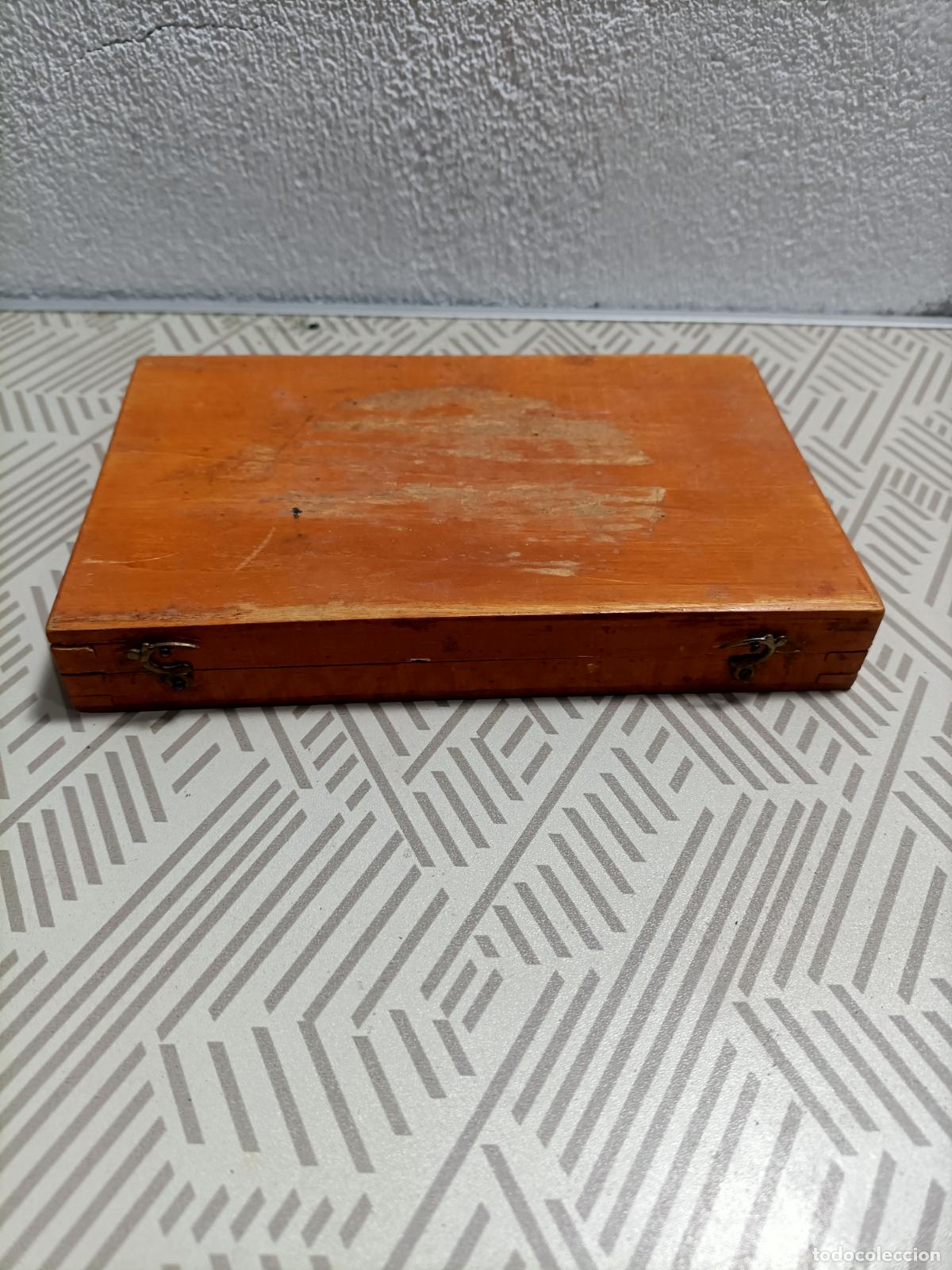 Escriban&iacute;a: Antiguo juego de comp&aacute;s de dibujo en laton - Foto 5