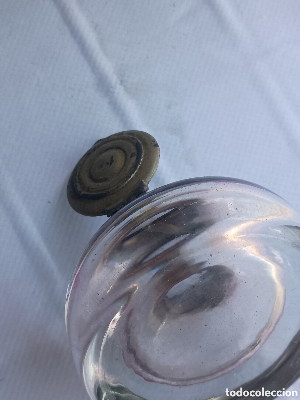 Escriban&iacute;a: Tintero de cristal y metal - Foto 6