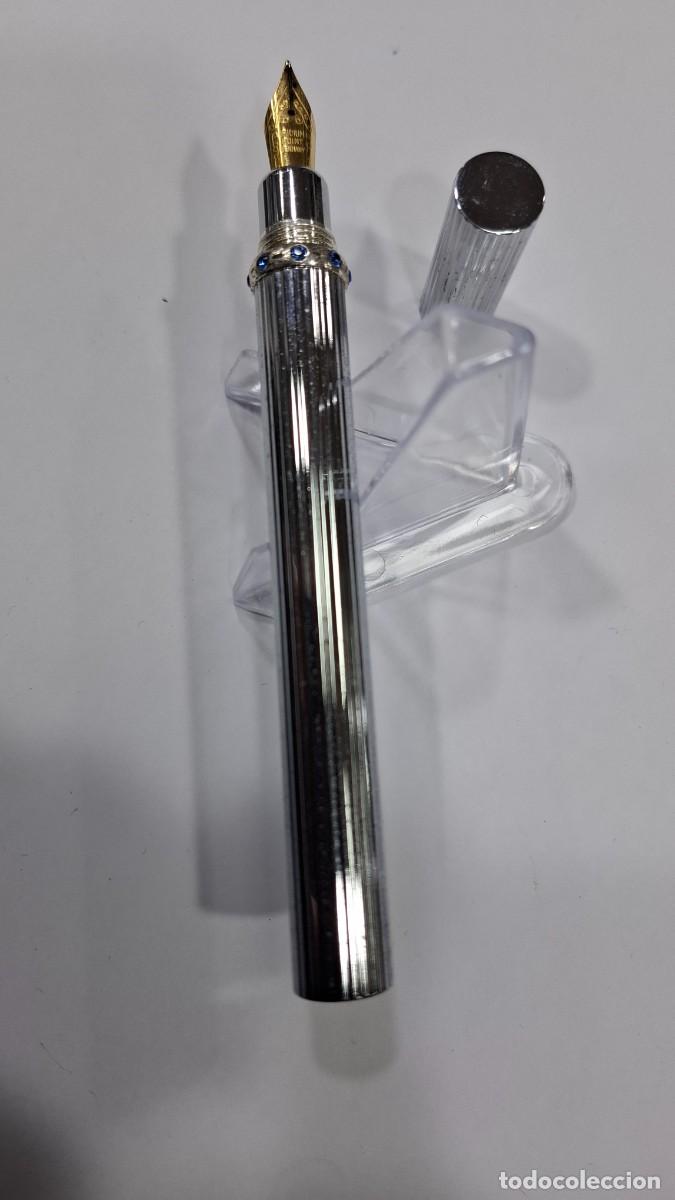 Escriban&iacute;a: PLUMA LUJO ACERO ALUMINIO CRISTAL - Foto 2