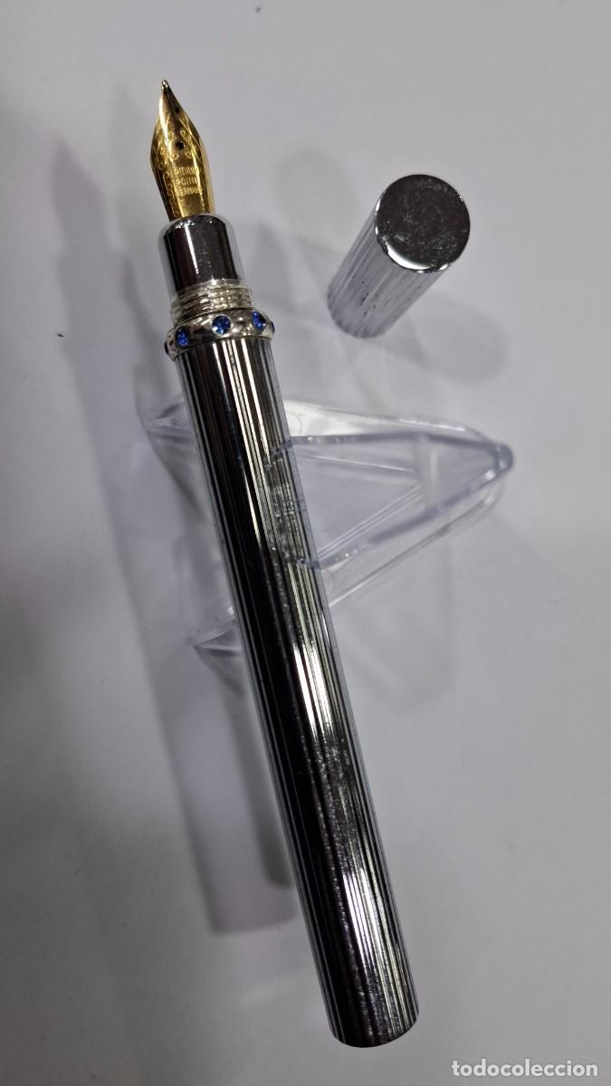 Escriban&iacute;a: PLUMA LUJO ACERO ALUMINIO CRISTAL - Foto 3