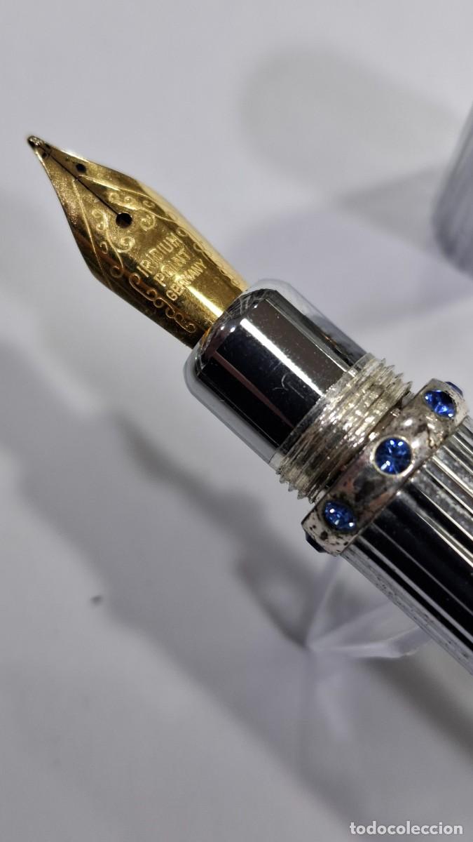 Escriban&iacute;a: PLUMA LUJO ACERO ALUMINIO CRISTAL - Foto 1