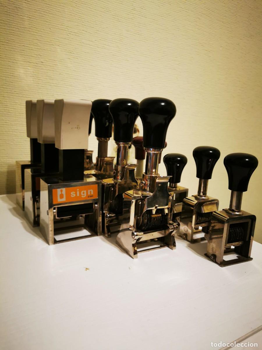 Escriban&iacute;a: LOTE NUMERADORES VINTAGE - Foto 2