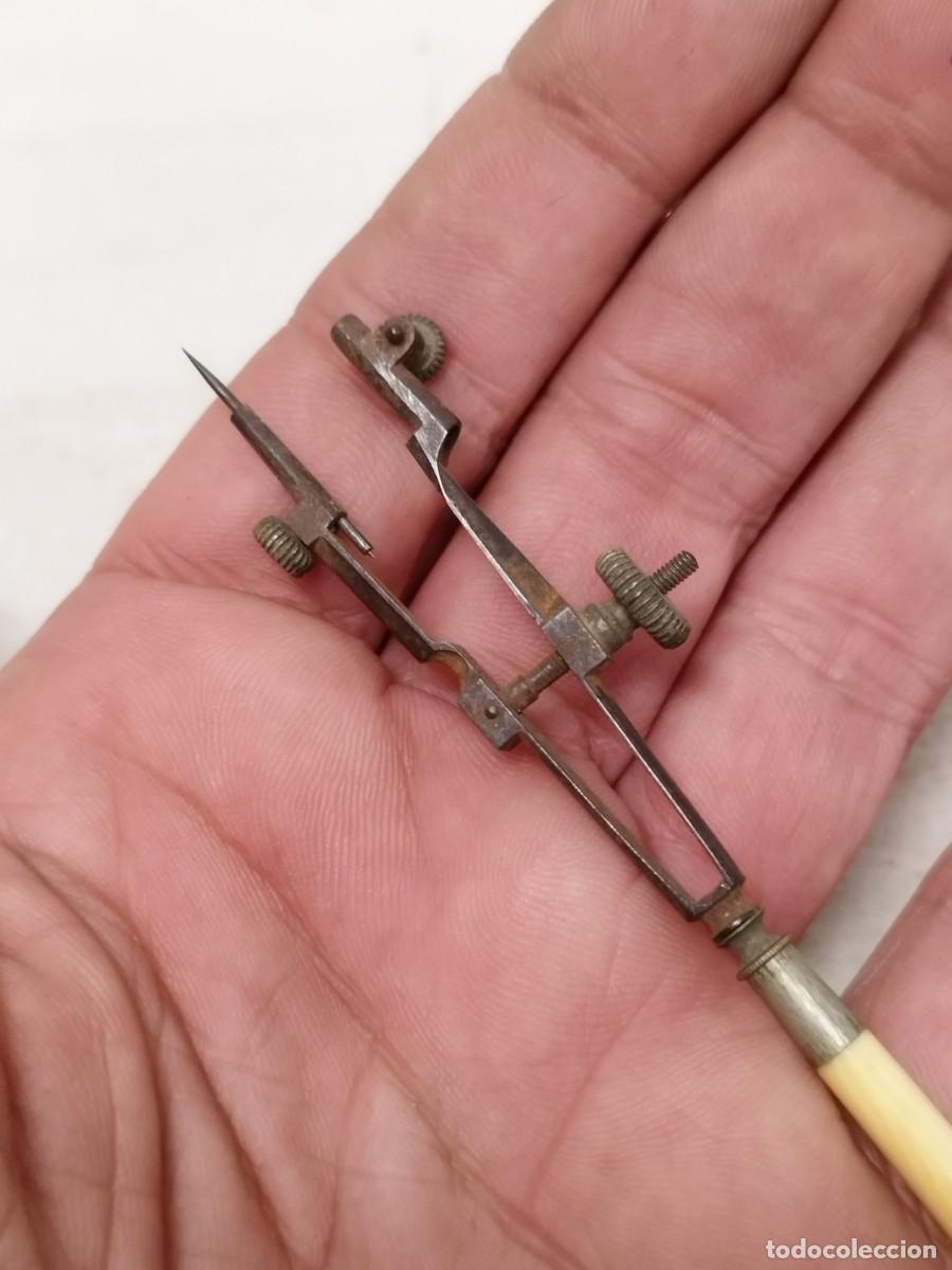 Escriban&iacute;a: Antiguo tiral&iacute;neas compas. Transporta &aacute;ngulos. - Foto 4