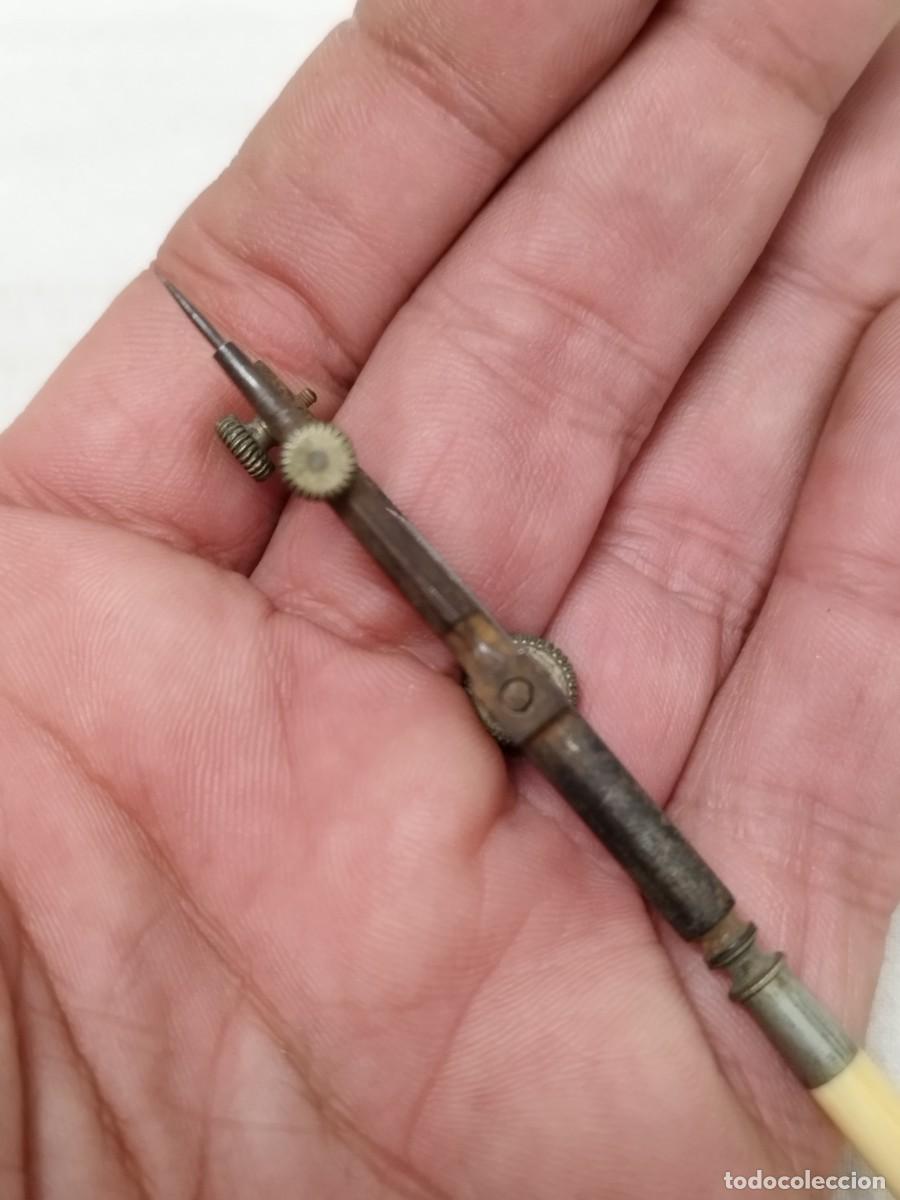 Escriban&iacute;a: Antiguo tiral&iacute;neas compas. Transporta &aacute;ngulos. - Foto 5