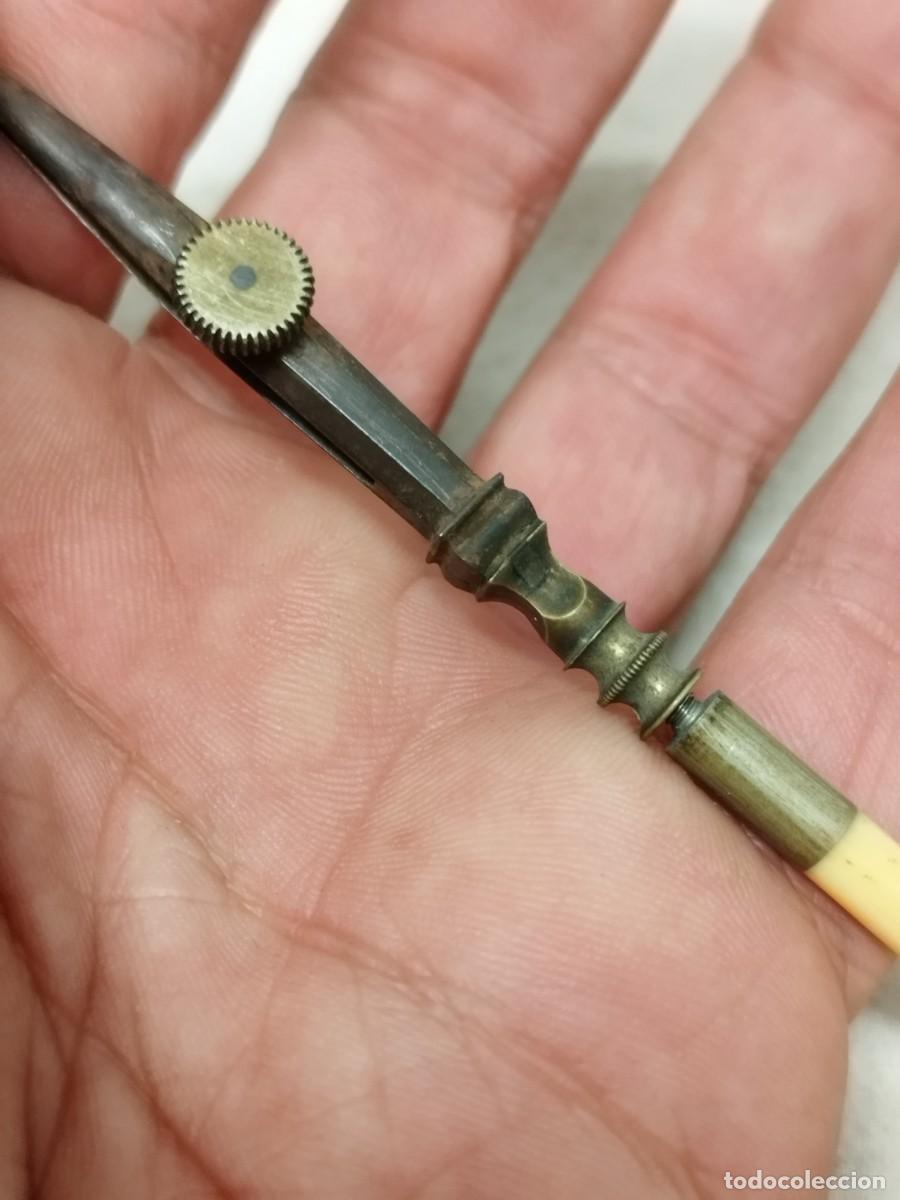 Escriban&iacute;a: Antiguo tiral&iacute;neas compas. - Foto 3