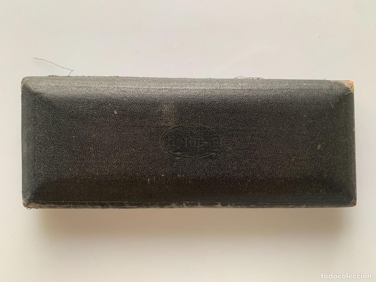Escriban&iacute;a: Reform Comp&aacute;s Precisi&oacute;n Estuche Antiguo S.XX - Foto 3