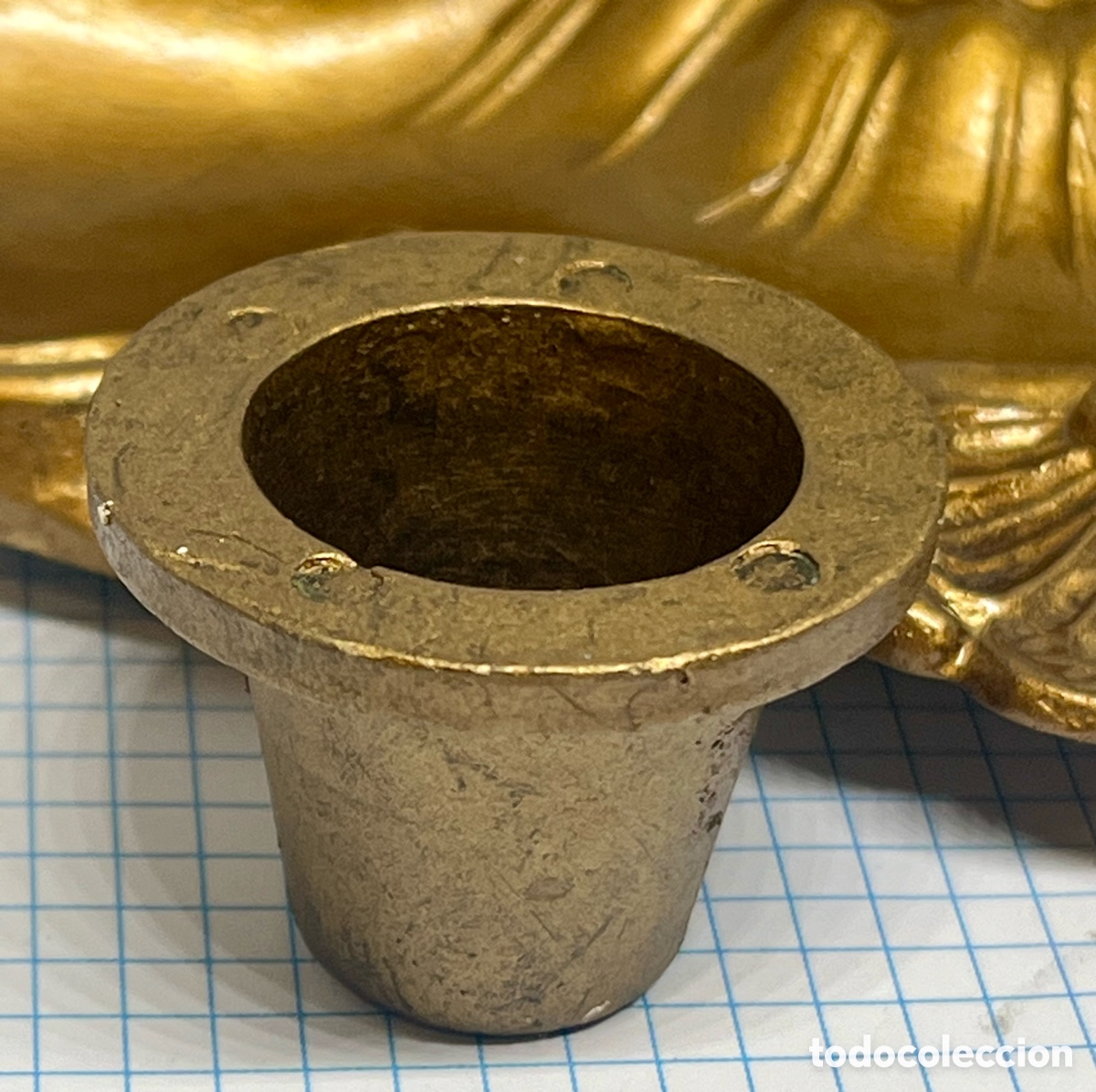 Escriban&iacute;a: TINTERO ESTILO ART NOUVEUAU DE BRONCE - Foto 5