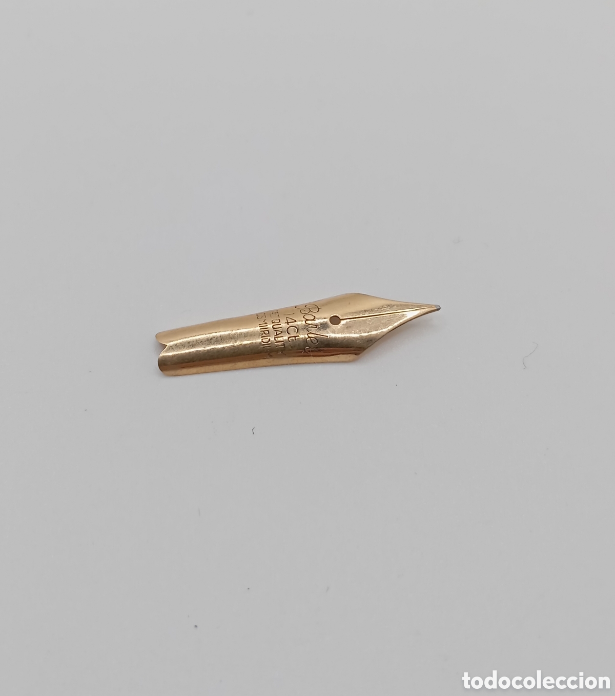 Escriban&iacute;a: Plum&iacute;n de oro s&oacute;lido de 14k Barlei - Foto 1