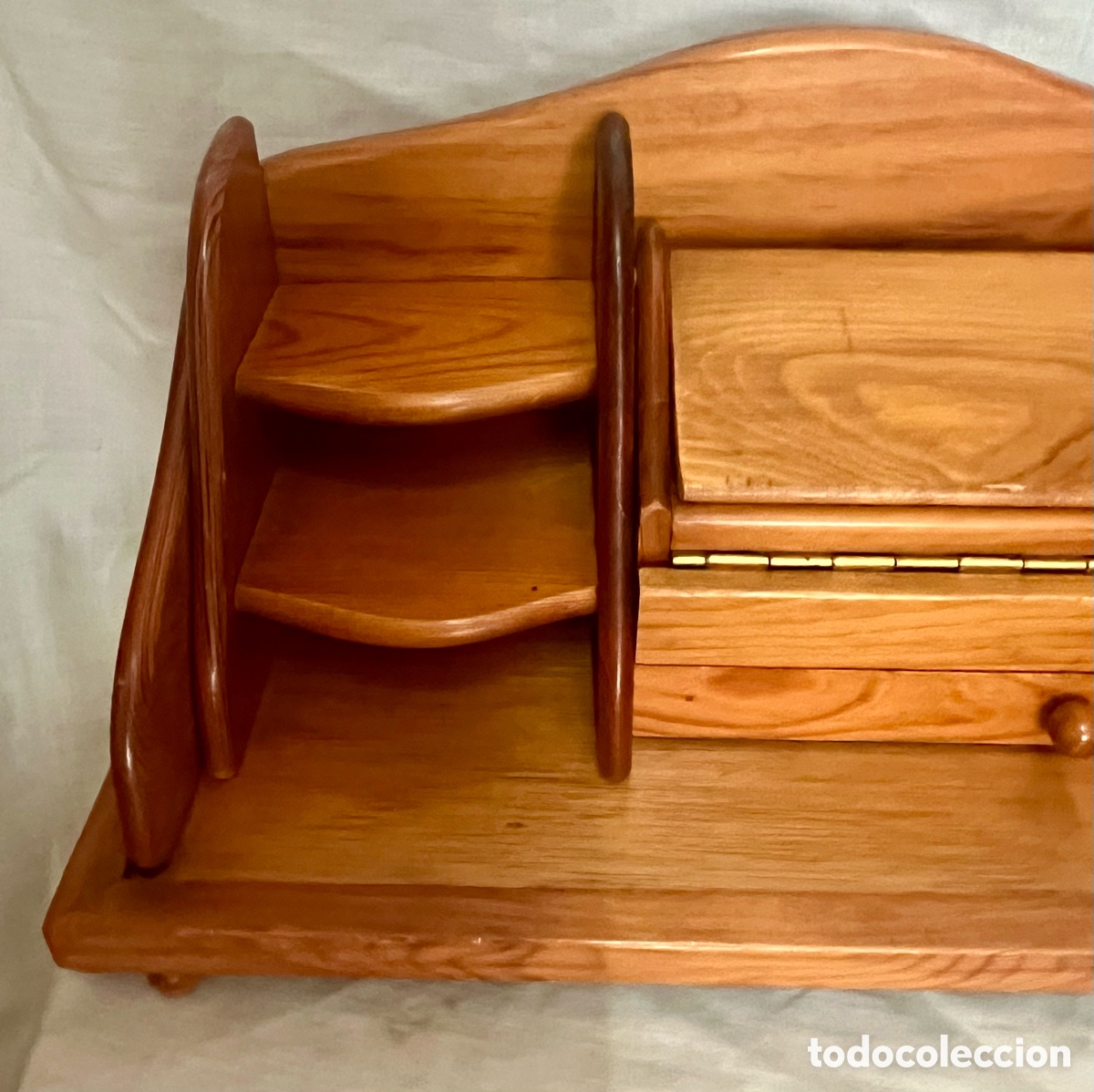 Escriban&iacute;a: ESCRIBAN&Iacute;A DE MADERA DE CEREZO , VINTAGE - Foto 2