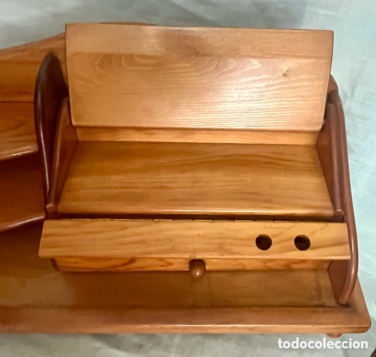 Escriban&iacute;a: ESCRIBAN&Iacute;A DE MADERA DE CEREZO , VINTAGE - Foto 4