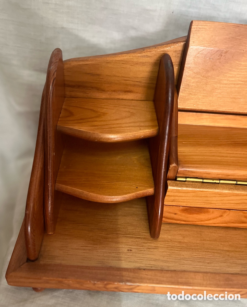 Escriban&iacute;a: ESCRIBAN&Iacute;A DE MADERA DE CEREZO , VINTAGE - Foto 8