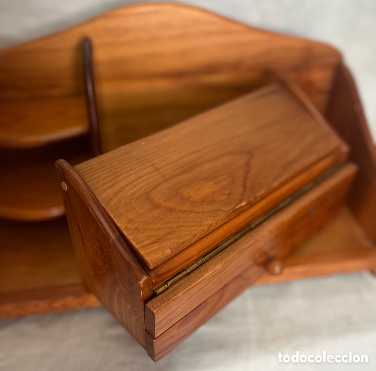 Escriban&iacute;a: ESCRIBAN&Iacute;A DE MADERA DE CEREZO , VINTAGE - Foto 10