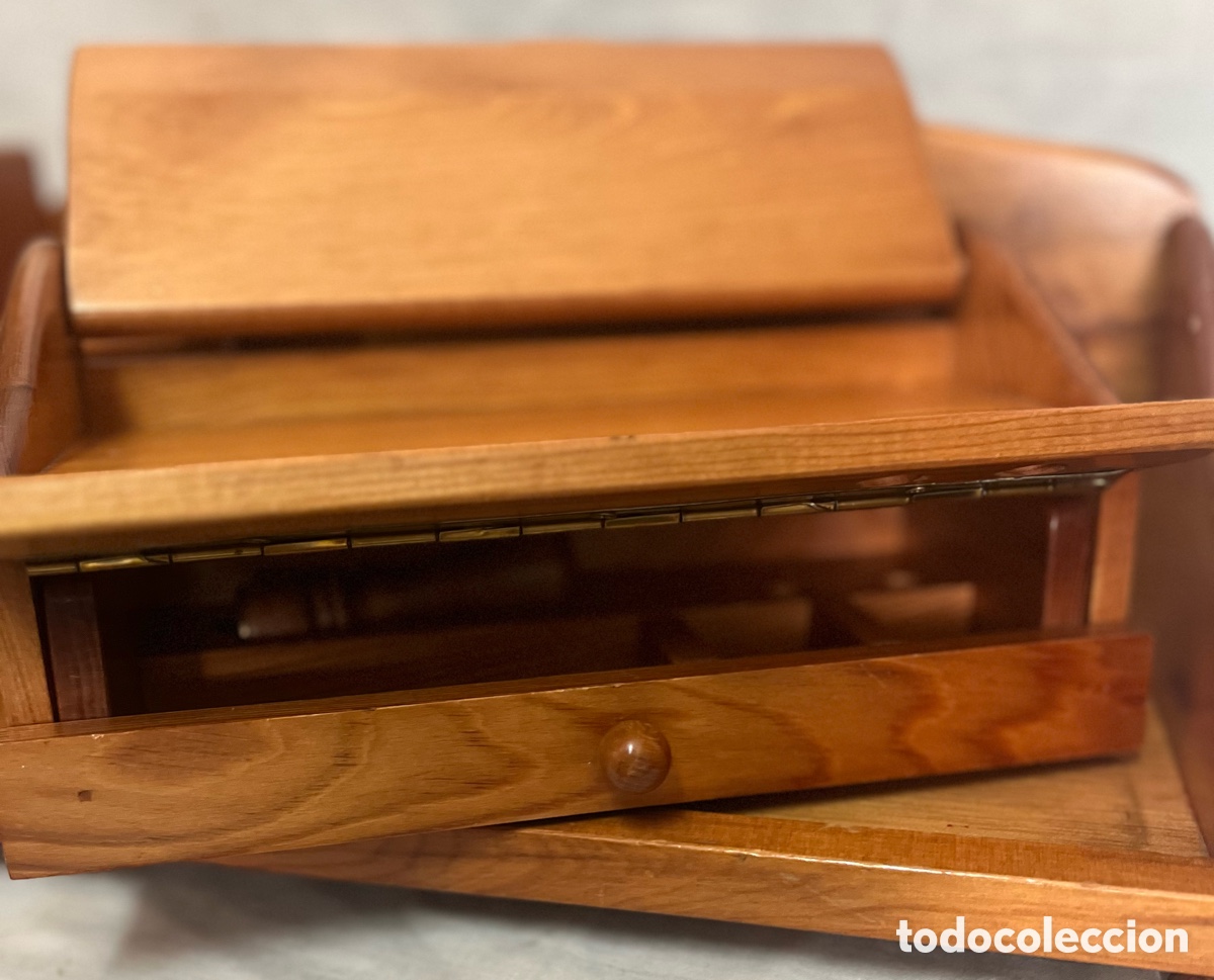 Escriban&iacute;a: ESCRIBAN&Iacute;A DE MADERA DE CEREZO , VINTAGE - Foto 13